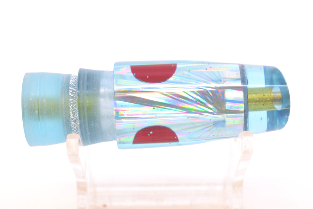 Tanigawa Lures Ice Blue Rainbow Starburst Red Eyes Small Slant 7" 3oz GZE