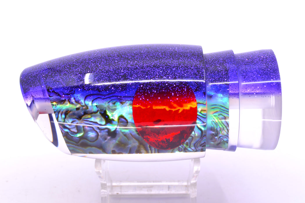 TANTRUM Lures Paua Shell Purple Back Red Eyes Kona Cut XL Bandit 14" 9.7oz