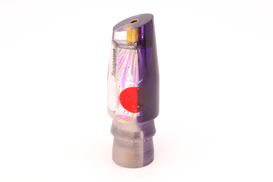 Tanigawa Lures Silver Rainbow Starburst Purple Back Red Eyes Small Slant 7" 3oz GZE