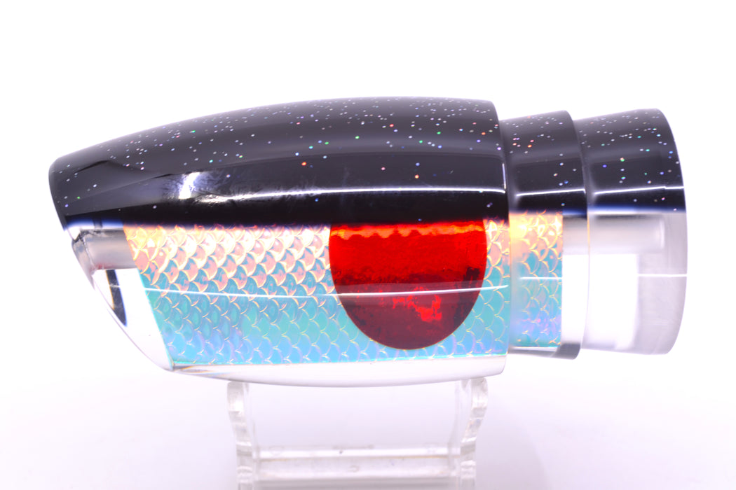 TANTRUM Lures Ice Rainbow Scale Black Back Red Eyes Kona Cut XL Bandit 14" 9.7oz