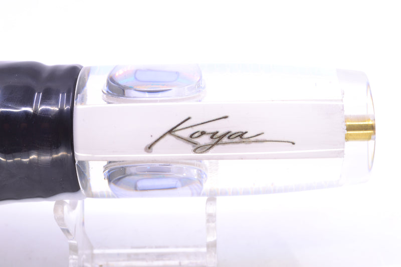 Koya Lures Ice Rainbow Scale Doll Eyes Hard Head 12" 9oz Skirted White Aurora