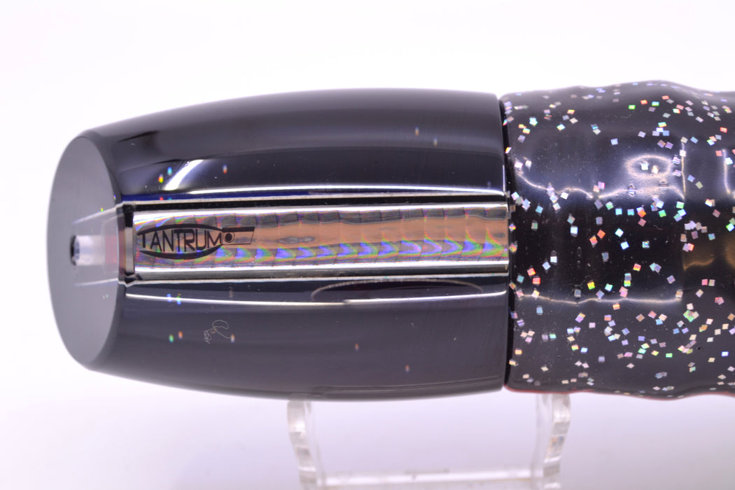 TANTRUM Lures Rainbow Scale Black Back Kona Cut XL Bandit 14" 14.5oz Skirted Black/Rainbow