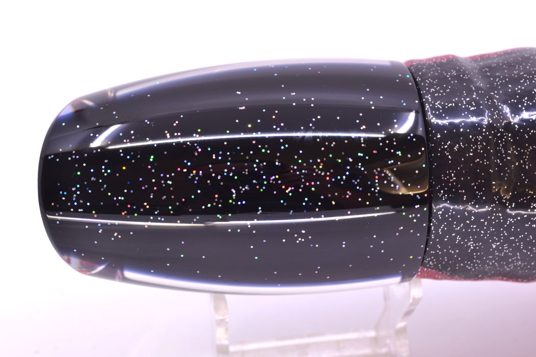 TANTRUM Lures Rainbow Scale Black Back Kona Cut XL Bandit 14" 14.5oz Skirted Black-Purple
