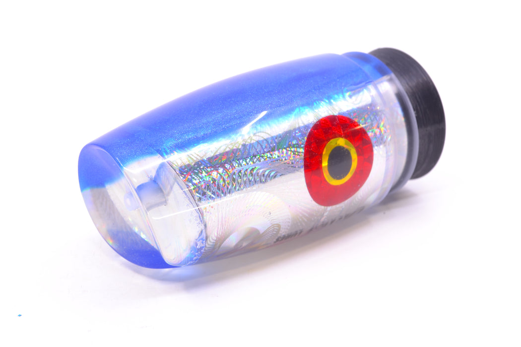 Jackpot Lures Silver Rainbow Swirl Blue Back Cameltoe 14" 7.4oz