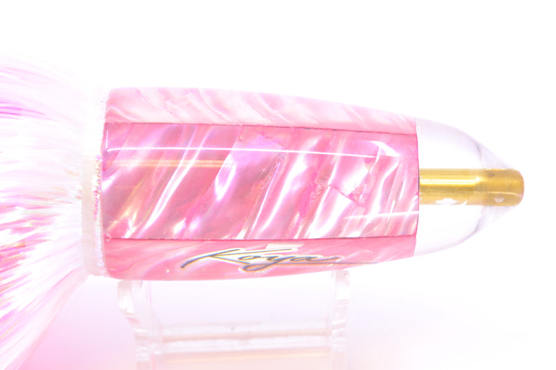 Koya Lures Pink Ripple Shell AK Bullet 12" 14.5oz EZ Flash White/Pink