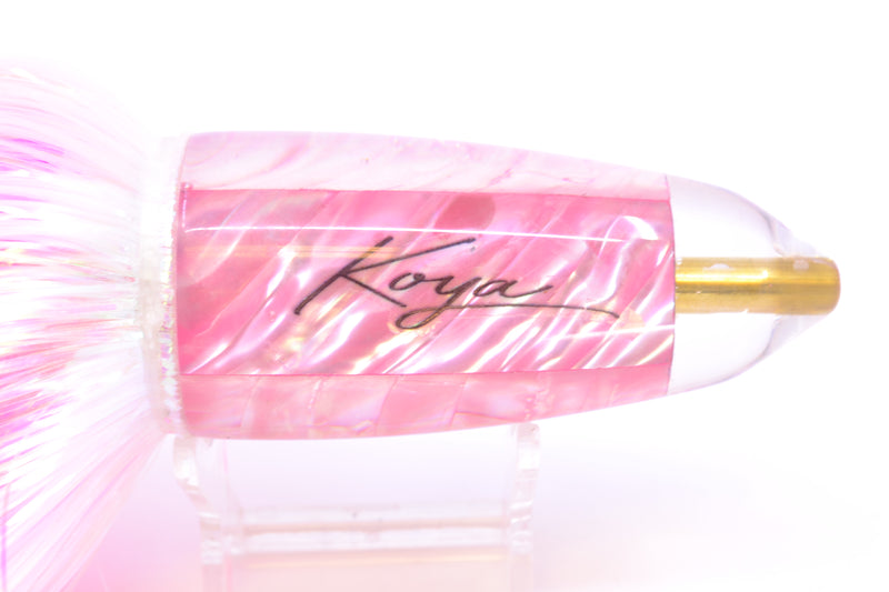 Koya Lures Pink Ripple Shell AK Bullet 12" 14.5oz EZ Flash White/Pink