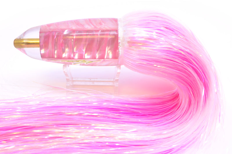 Koya Lures Pink Ripple Shell AK Bullet 12" 14.5oz EZ Flash White/Pink