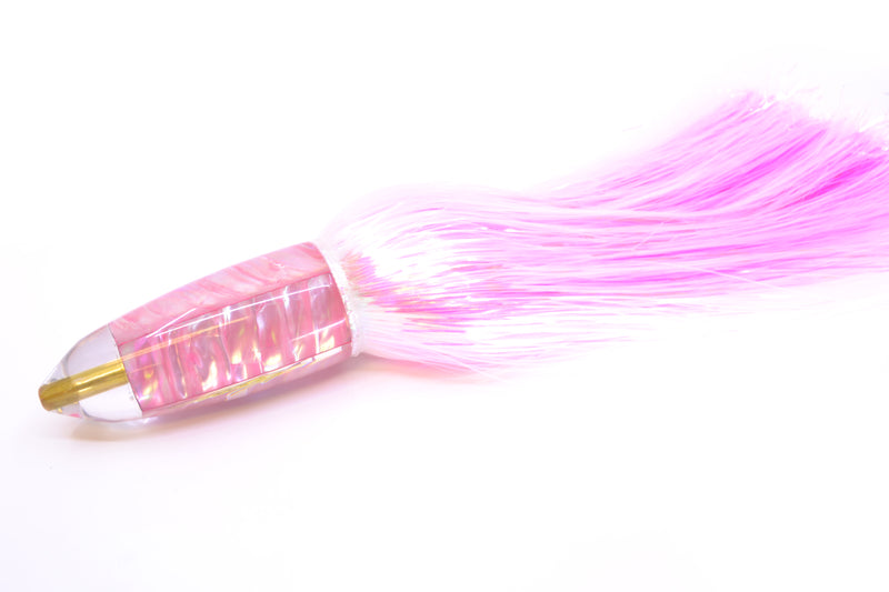 Koya Lures Pink Ripple Shell AK Bullet 12" 14.5oz EZ Flash White/Pink