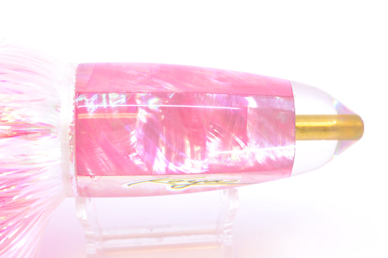 Koya Lures Pink MOP AK Bullet 12" 14.5oz EZ Flash White/Pink