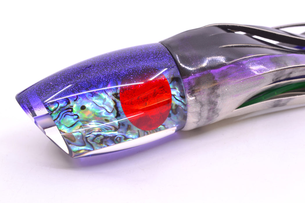 TANTRUM Lures Paua Shell Purple Back Kona Cut XL Bandit 14" 14.5oz FT Vinyl Purple Drip