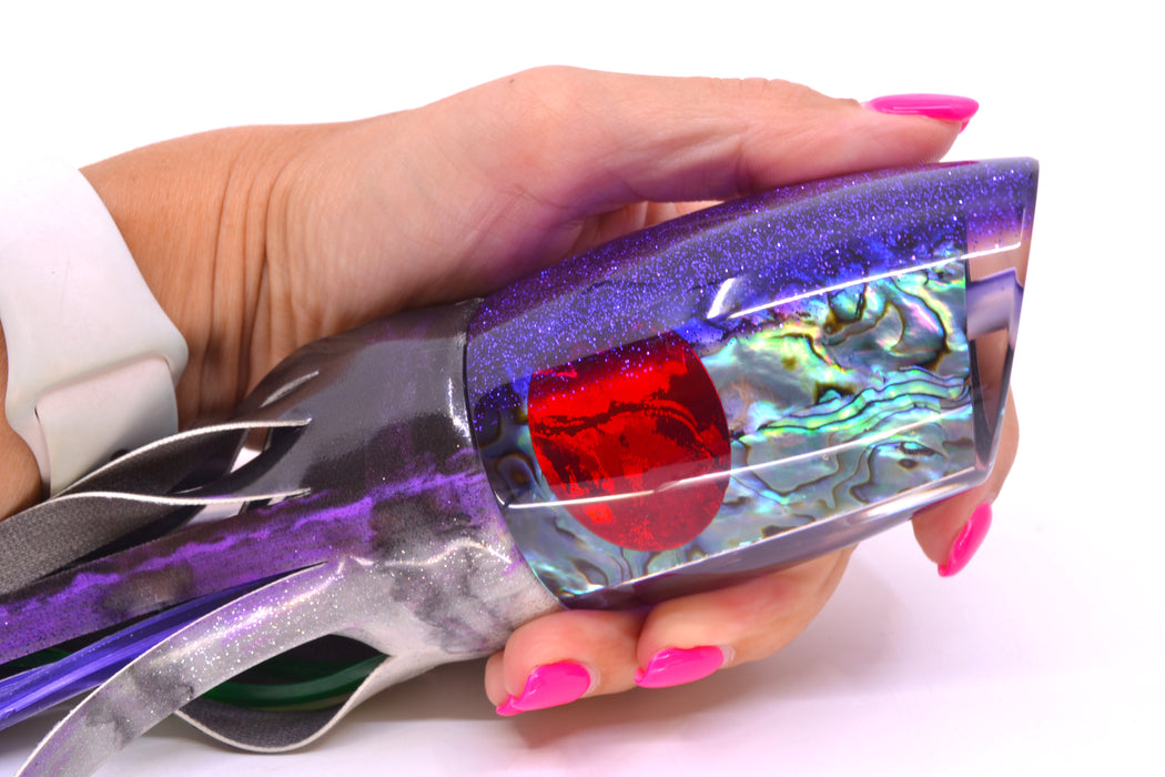 TANTRUM Lures Paua Shell Purple Back Kona Cut XL Bandit 14" 14.5oz FT Vinyl Purple Drip