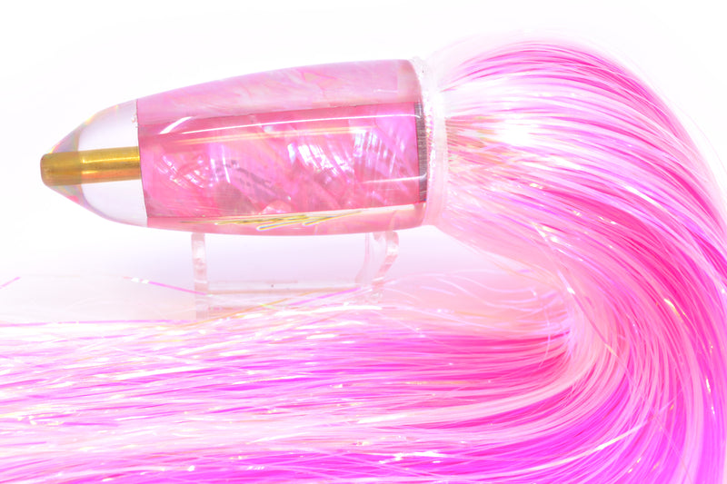 Koya Lures Pink MOP AK Bullet 12" 14.5oz EZ Flash White/Pink