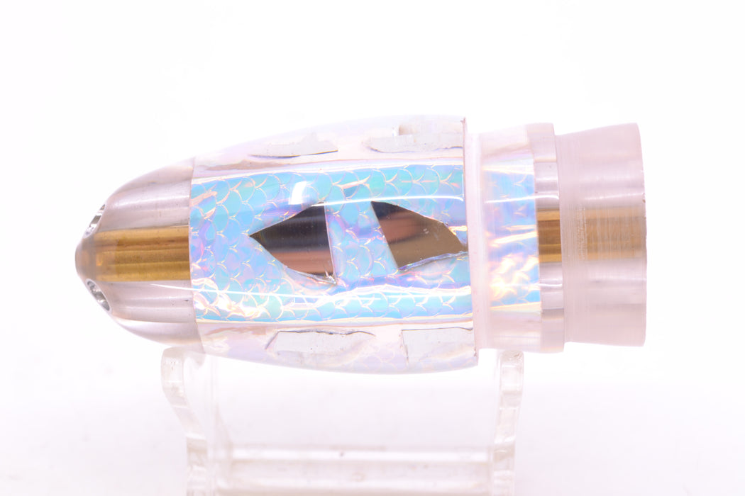 Ali'i Kai Lures Ice Rainbow Scale Cracked Glass UFO Jet 9"+ 4.7oz
