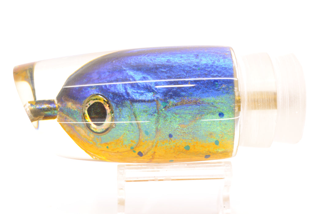 Ali'i Kai Lures Blue-Green-Yellow Mahi Fish Head Yakuza 14" 6.8oz