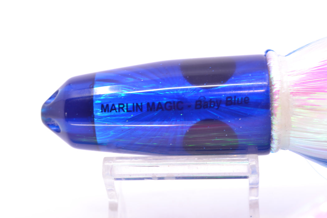 Marlin Magic Blue Starburst 4-Hole Baby Blue Jet 9" 8.7oz Strobez Royal Blue-White/Pink