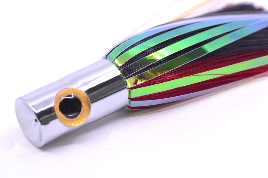 Iland Lures Black-Red Flash Hair Chrome Head Sailure 5.5" 0.5oz SA300F-BK/RD GZE