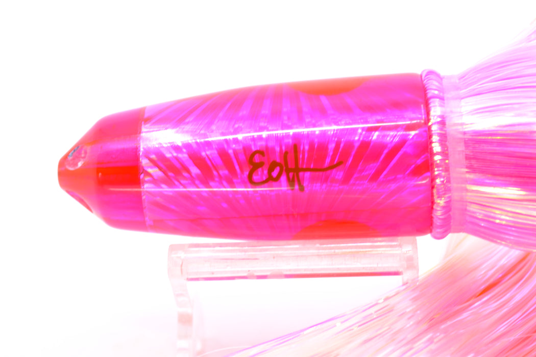 Marlin Magic Pink Starburst 4-Hole Baby Blue Jet 9" 8.7oz Strobez Pink-White/Orange