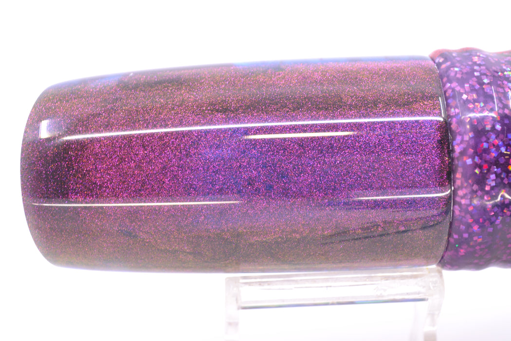 Ali'i Kai Lures "Skipjack" Blue-Purple Abalone Purple-Blue Back Nifty 50 14" 6.5oz Skirted