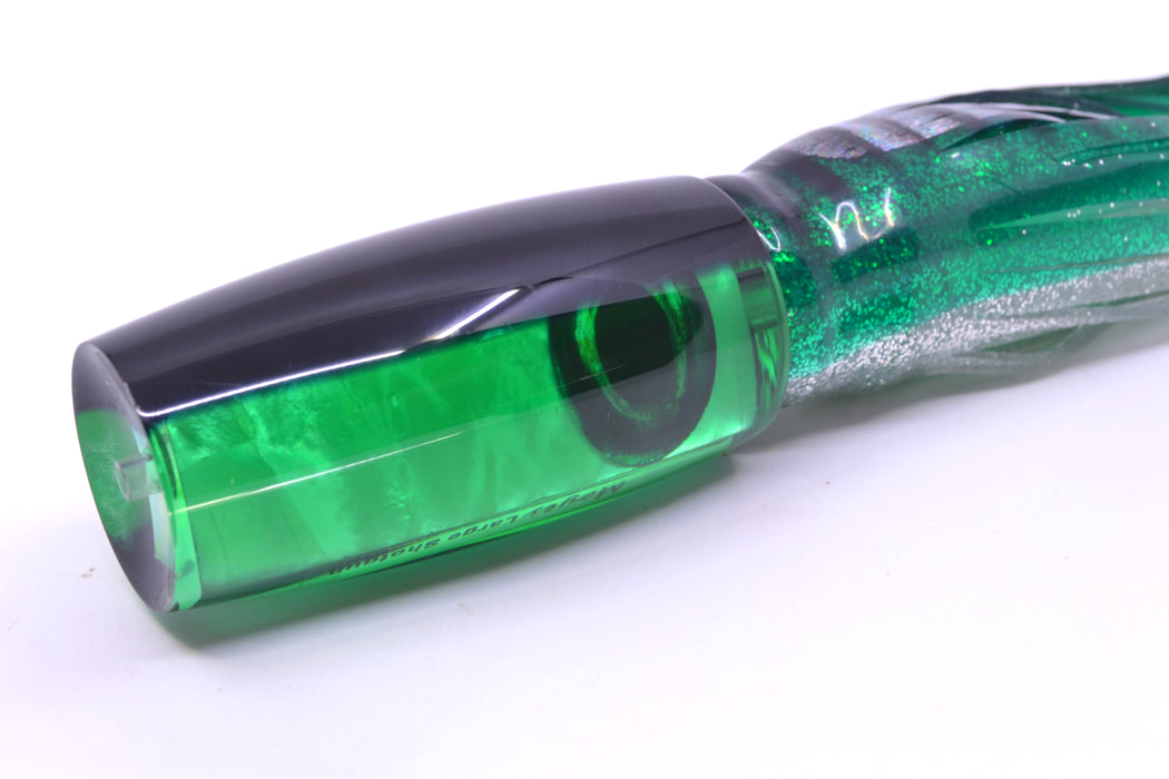 Moyes Lures Green MOP Black Back Large Shotgun 12" 7.8oz Skirted Green Aurora GZE