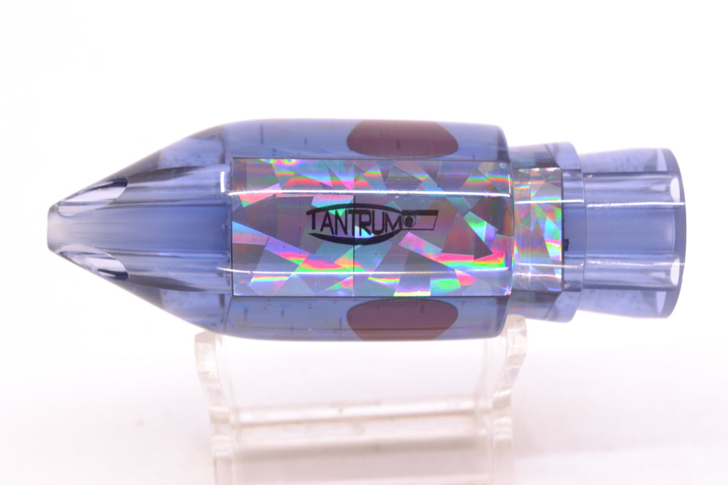 TANTRUM Lures Charcoal Rainbow Silver Glitter Back Medium JetPack Bullet 9" 4.7oz
