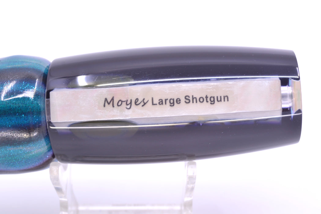Moyes Lures Skipjack Paua-MOP Black-Purple Back Large Shotgun 12" 7.8oz FT Vinyl GZE