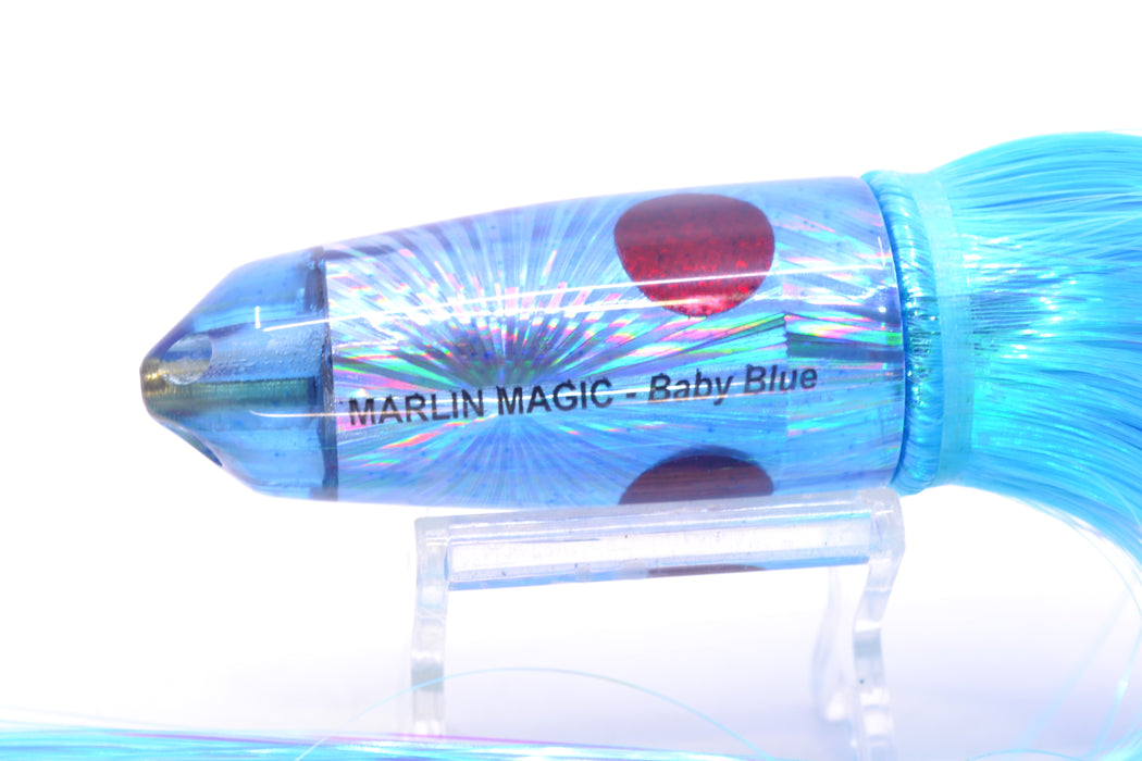 Marlin Magic Ice Blue Starburst 4-Hole Baby Blue Jet 9" 8.7oz Strobez Ice Blue/Pink