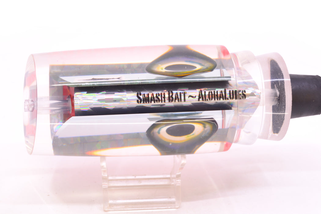 Aloha Lures Clear Mirrored Pink-Silver Back SuperSmash Bait 16" 14.6oz
