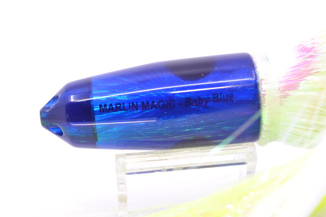 Marlin Magic Blue Starburst 4-Hole Baby Blue Jet 9" 8.7oz Strobez Royal Blue-White/Chartreuse