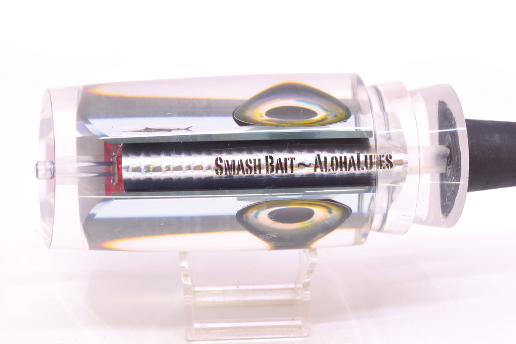 Aloha Lures Clear Mirrored Black Aurora Back SuperSmash Bait 16" 14.6oz