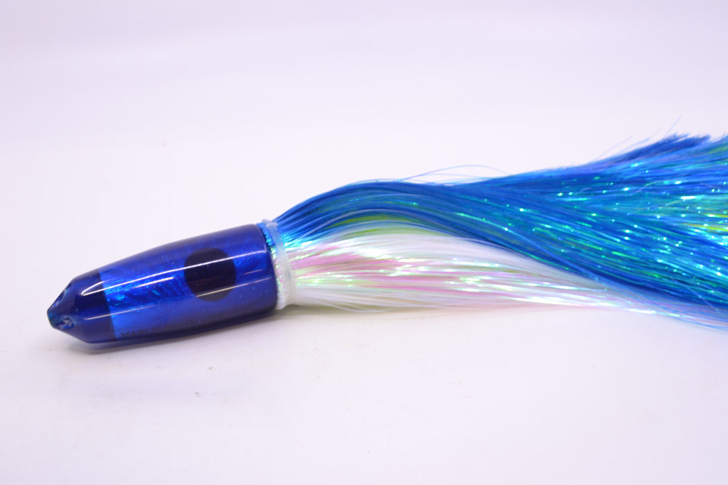 Marlin Magic Blue Starburst 4-Hole Baby Blue Jet 9" 8.7oz Strobez Royal Blue-White/Chartreuse