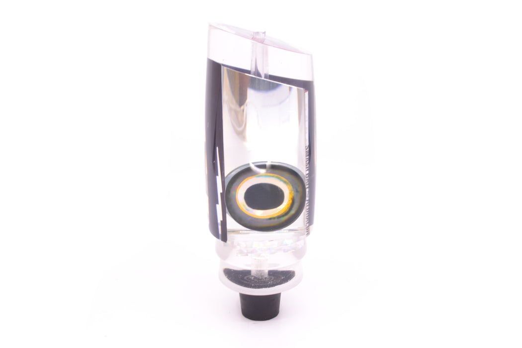 Aloha Lures Clear Mirrored Black Aurora Back SuperSmash Bait 16" 14.6oz