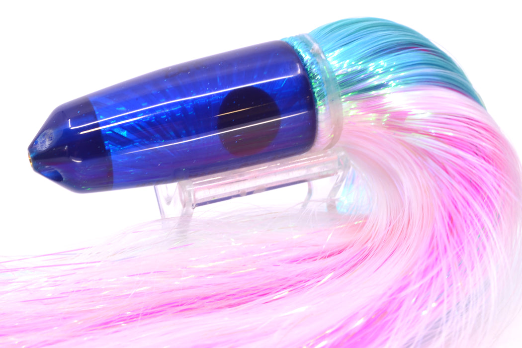 Marlin Magic Blue Starburst Red Eyes 4-Hole Baby Blue Jet 9" 8.7oz Strobez Ice Blue-White