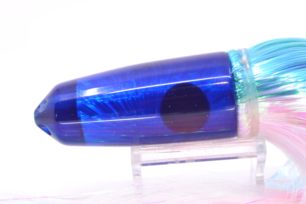 Marlin Magic Blue Starburst Red Eyes 4-Hole Baby Blue Jet 9" 8.7oz Strobez Ice Blue-White