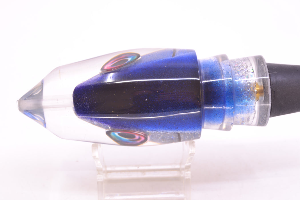 Aloha Lures Silver Rainbow Black-Blue Back "Scared $#!Tless" Deep Six 12" 7.8oz