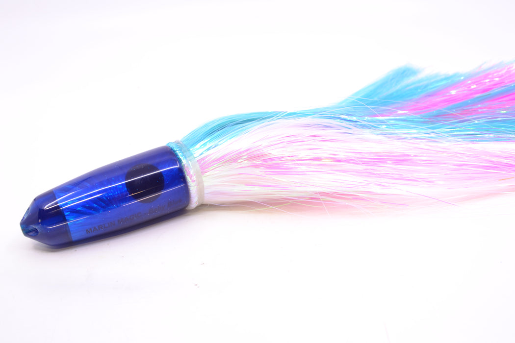 Marlin Magic Blue Starburst Red Eyes 4-Hole Baby Blue Jet 9" 8.7oz Strobez Ice Blue-White