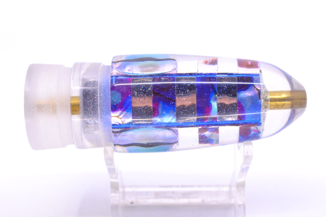 Ganku Lures Silver-MOP Striped Cuttlefish Long Bullet 9" 5.5oz GZE