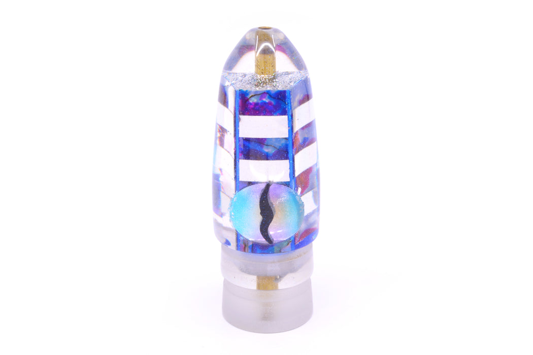 Ganku Lures Silver-MOP Striped Cuttlefish Long Bullet 9" 5.5oz GZE