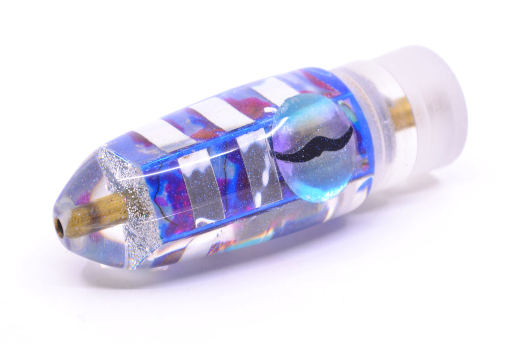 Ganku Lures Silver-MOP Striped Cuttlefish Long Bullet 9" 5.5oz GZE