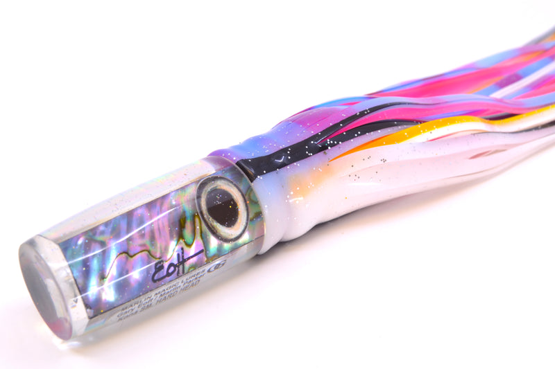 Marlin Magic Blue-Purple Abalone Taxi Eyes Small Hard Head 9" 3.3oz Skirted Gay Bob