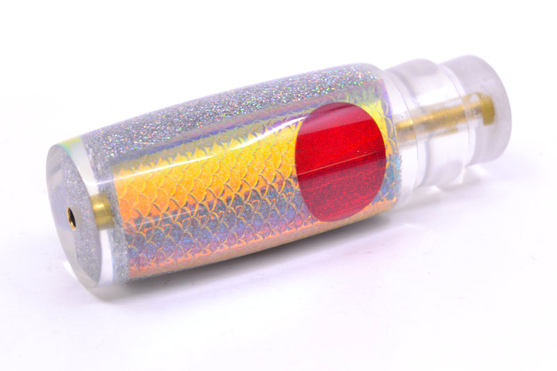Koya Lures Ice Rainbow Scale Silver Glitter Pearl Red Eyes Hard Head 9" 2oz