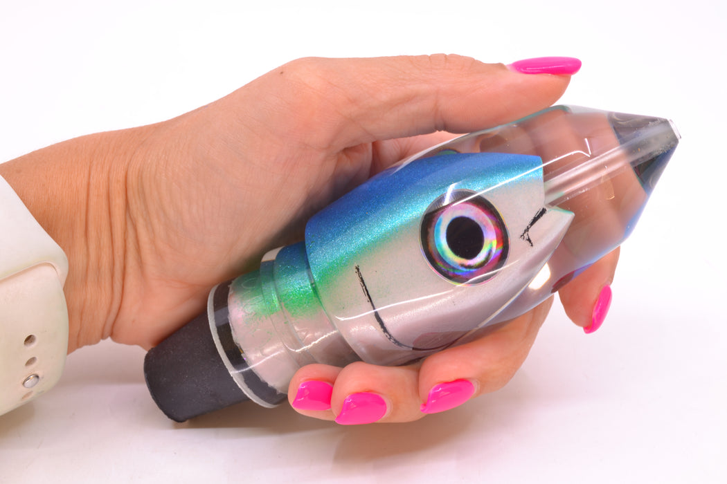 Aloha Lures Strawberry Pearl Blue-Green Back "Scared $#!Tless" Deep Six 12" 7.8oz