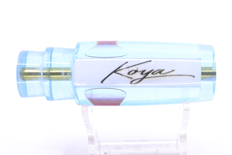 Koya Lures Ice Blue Rainbow Scale White Pearl Red Eyes Hard Head 9" 2oz