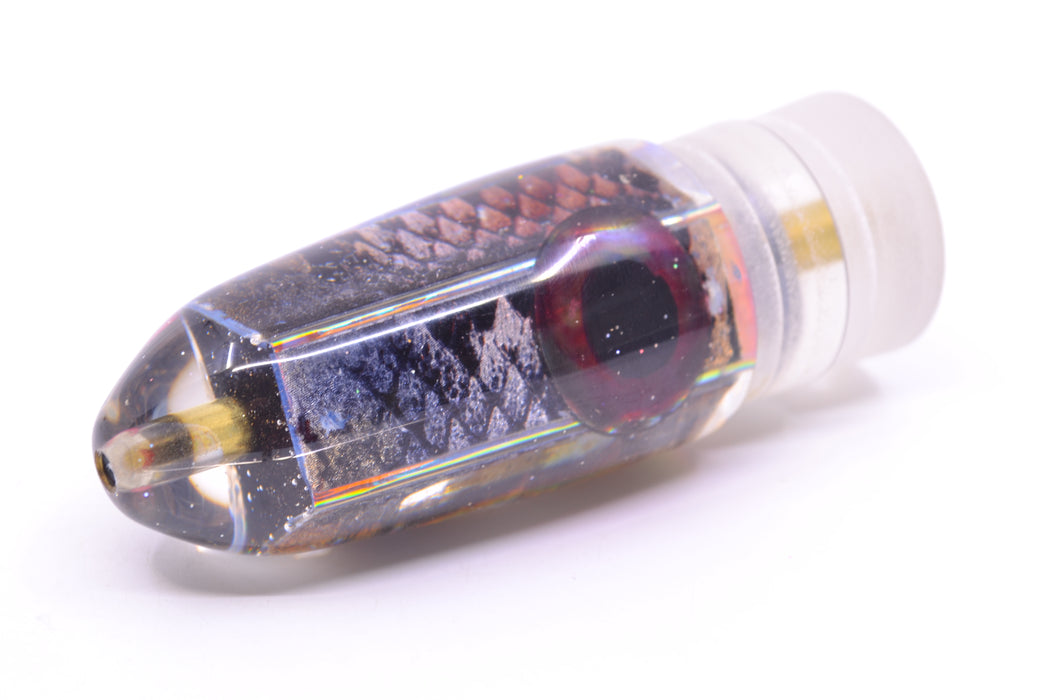 Ganku Lures Snake Skin Black-Red Eyes Long Bullet 9" 5.5oz GZE
