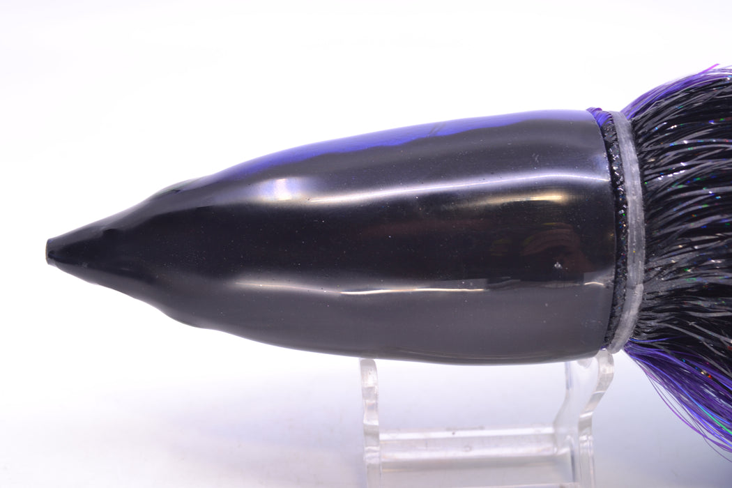 Ali'i Kai Lures XL Aku 14" 18.5oz EZ Flash Black-Purple Stripes-White with Aku Stripes