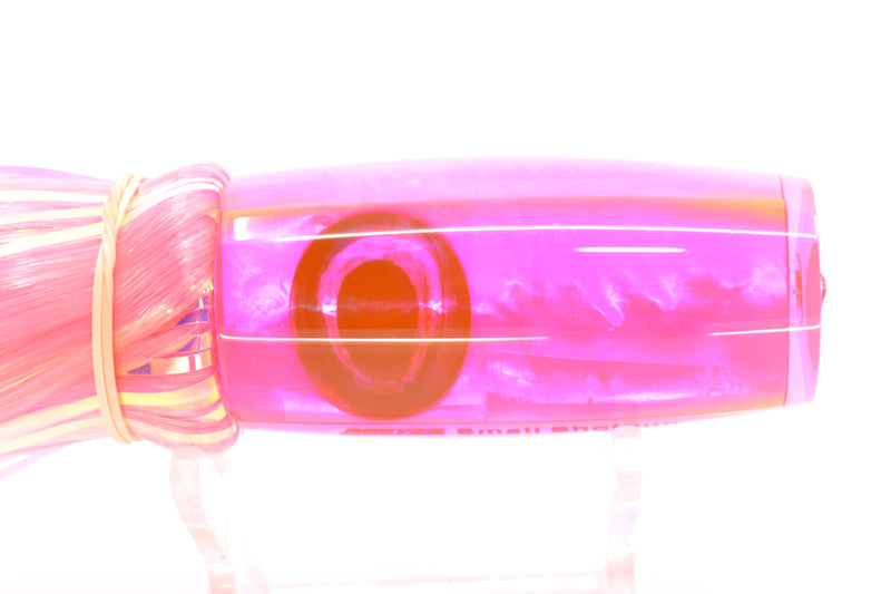 Moyes Lures Pink MOP Taxi Eyes Small Shotgun 9" 2.5oz Skirted Mixed Pink-White Hair