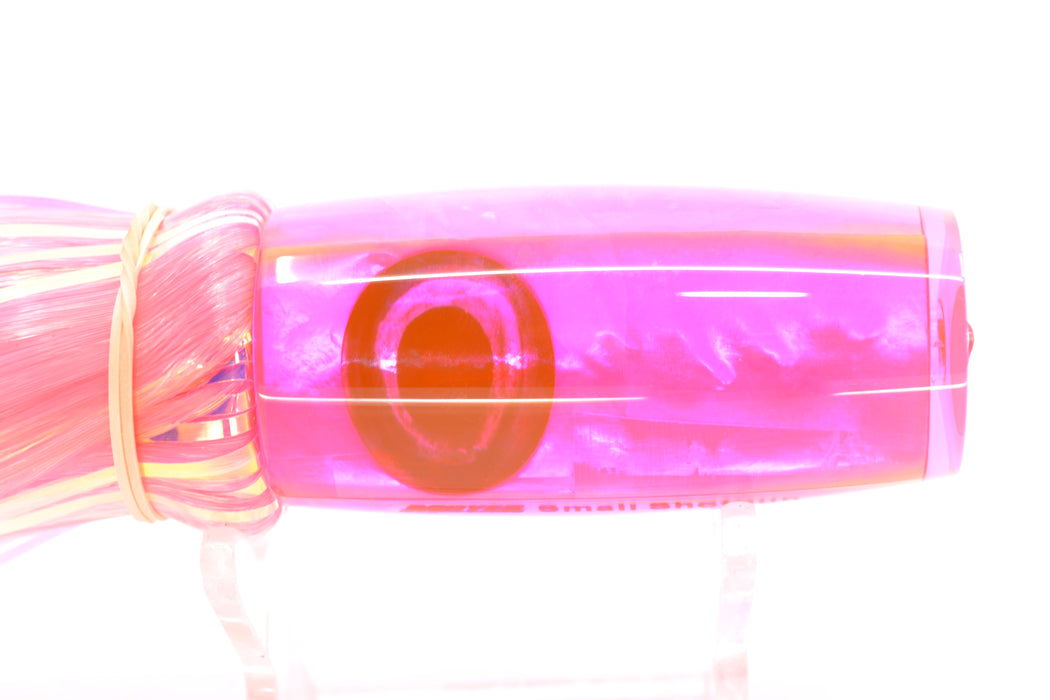 Moyes Lures Pink MOP Taxi Eyes Small Shotgun 9" 2.5oz Skirted Mixed Pink-White Hair