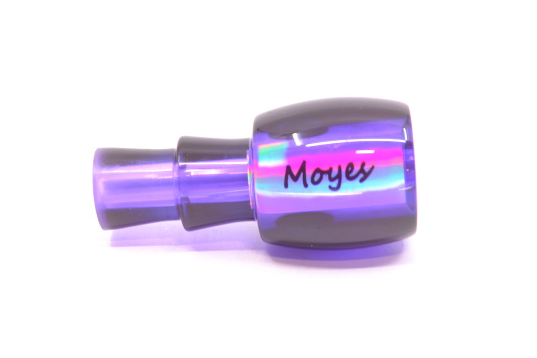 Moyes Lures Purple MOP Black Back Taxi Eyes Tang 5" 1oz GZE