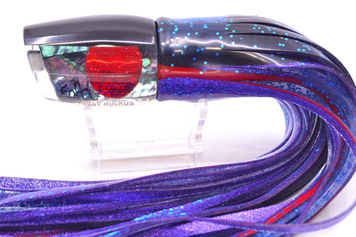 Marlin Magic Lures Blue-Purple Abalone Black Back Red Eyes Baby Ruckus 10