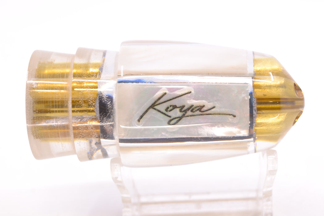 Koya Lures Real White MOP Silver Wrap 4-Hole Bullet 9"+ 6oz GZE