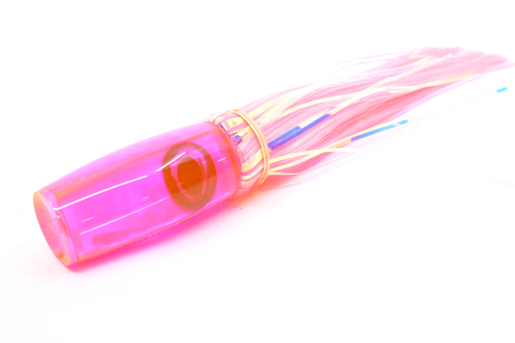 Moyes Lures Pink MOP Taxi Eyes Small Shotgun 9" 2.5oz Skirted Mixed Pink-White Hair